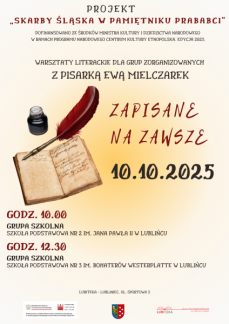 ZAPISANE NA ZAWSZE – LITERACKIE WARSZTATY