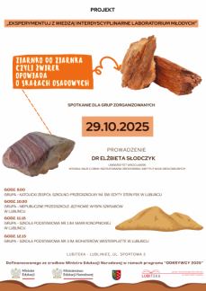 ZIARNKO DO ZIARNKA - WARSZTATY O SKAŁACH OSADOWYCH