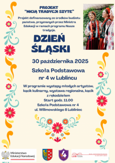 DZIEŃ ŚLĄŚKI W SZKOLE PODSTAWOEJ NR 4 W LUBLIŃCU 
