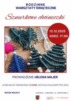 SZNURKOWE CHOINECZKI: RODZINNE WARSZTATY