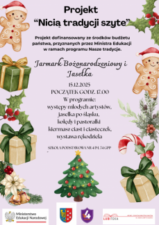 JARMARK ŚWIĄTECZNY POŁĄCZONY ZE SZKOLNYMI JASEŁKAM