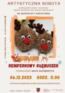 ARTYSTYCZNA SOBOTA: RENIFERKOWY KŁĘBUSZEK 