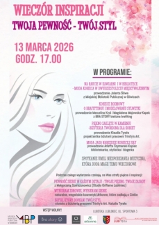 WIECZÓR INSPIRACJI: TWOJA PEWNOŚĆ - TWÓJ STYL 