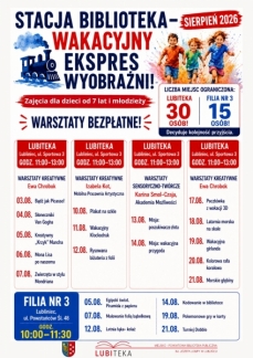STACJA BIBLIOTEKA – WAKACYJNY EKSPRES WYOBRAŹNI! 