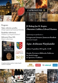 TAJNE ARCHIWUM WATYKAŃSKIE -SPOTKANIE AUTORSKIE Z 