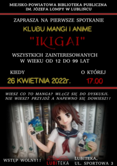 SPOTKANIE KLUBU MANGI I ANIME „IKIGAI”