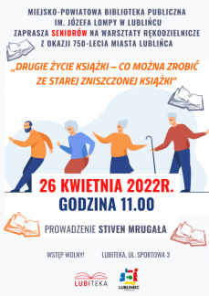 DRUGIE ŻYCIE KSIĄŻKI - WARSZTATY RĘKODZIELNICZE 