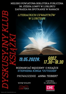 DYSKUSYJNY KLUB KSIĄŻKI W RAMACH LITERACKICH CZWAR