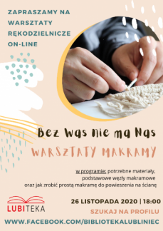 BEZ WAS NIE MA NAS - WARSZTATY MAKRAMY