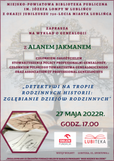 WYKŁAD O GENEALOGII Z ALANEM JAKMANEM