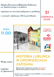 WERNISAŻ WYSTAWY: HISTORIA LUBLIŃCA W OPOWIEŚCIACH