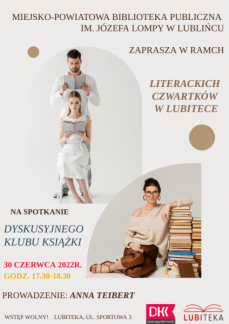 DYSKUSYJNY KLUB KSIĄŻKI W RAMACH LITERACKICH CZWAR
