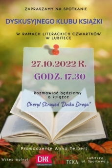 SPOTKANIE DYSKUSYJNEGO KLUBU KSIĄŻKI DLA DOROSŁYCH