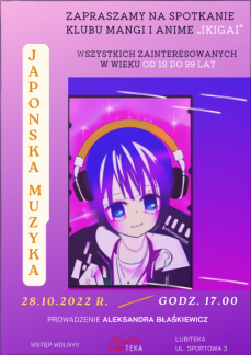 SPOTKANIE KLUBU MANGI I ANIME „IKIGAI” 