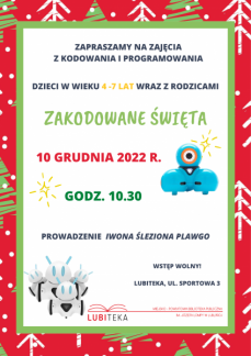 ZAKODOWANE ŚWIĘTA - KODOWANIE I PROGRAMOWANIE 