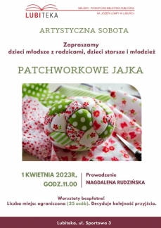 PATCHWORKOWE JAJKA - warsztaty rękodzielnicze tech