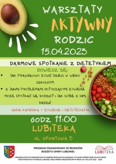 AKTYWNY RODZIC - SPOTKANIE Z DIETETYKIEM