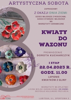 KWIATY DO WAZONU - WARSZTATY CERAMICZNE I ETAP