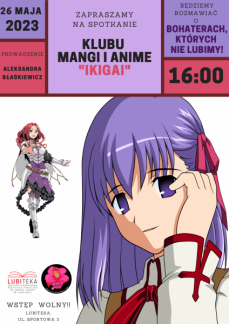 SPOTKANIE KLUBU MANGI I ANIME „IKIGAI” 
