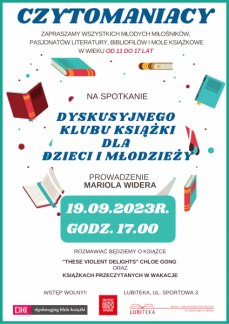 CZYTOMANIACY - DYSKUSYJNY KLUB KSIĄŻKI DLA MŁODZIE