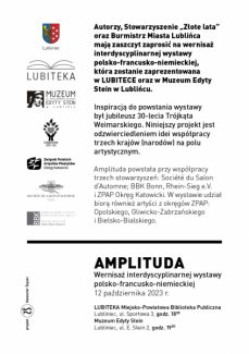 AMPLITUDA - WERNISAŻ WYSTAWY INTERDYSCYPLINARNEJ 