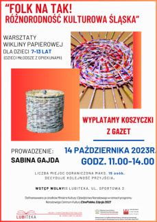 WARSZTATY WIKLINY PAPIEROWEJ DLA DZIECI 7-13 LAT 