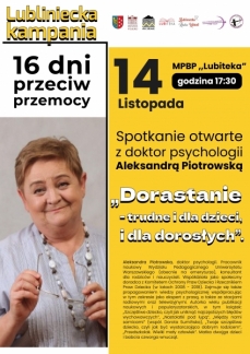SPOTKANIE Z DR ALEKSANDRĄ PIOTROWSKĄ