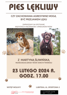 SPOTKANIE Z INSTRUKTOREM SZKOLENIA PSÓW