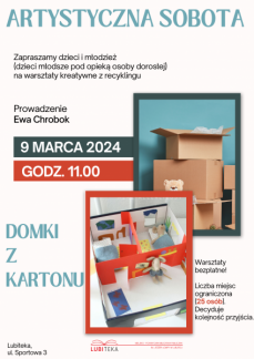 DOMKI Z KARTONU - WARSZTATY KREATYWNE Z RECYKLINGU