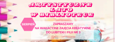 ARTYSTYCZNE LATO W BIBLIOTECE!