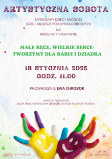 ARTYSTYCZNA SOBOTA: WARSZTATY KREATYWNE 