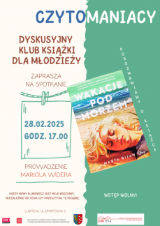 CZYTOMANIACY – DYSKUSYJNY KLUB KSIĄŻKI DLA MŁODZIE