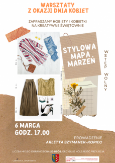 STYLOWA MAPA MARZEŃ: WARSZTATY KREATYWNE Z OKAZJI 