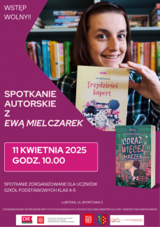 SPOTKANIE AUTORSKIE Z EWĄ MIELCZAREK