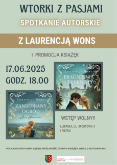 LITERACKI WIECZÓR Z LAURENCJĄ WONS