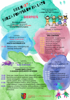 BIBLIOART- BURZA POMYSŁÓW NA LATO.