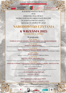 NARODOWE CZYTANIE 2025 NA TARASIE LUBITEKI
