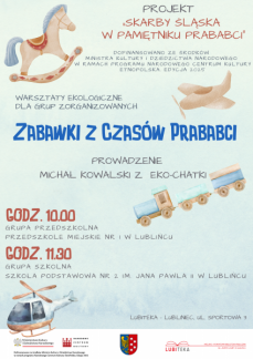 ZABAWKI Z CZASÓW PRABABCI – EKOLOGICZNE WARSZTATY