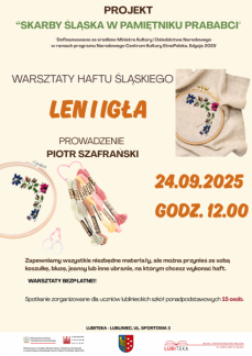 WARSZTATY HAFTU Z PIOTREM SZAFRAŃSKIM