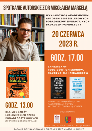 Spotkanie autorskie z dr Mikołajem Marcelą