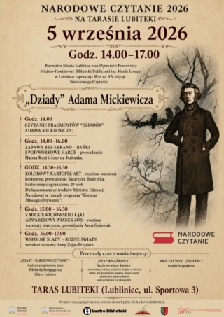  NARODOWE CZYTANIE 2026 NA TARASIE LUBITEKI 