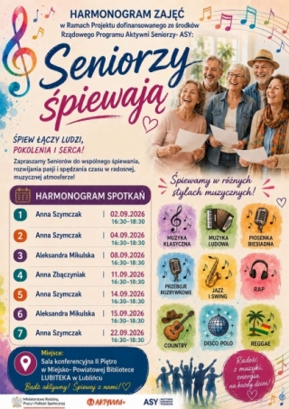 AKTYWNI SENIORZY – ASY - PROGRAM MIASTO LUBLINIEC 