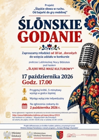 KONKURS ŚLŌNSKIE GODANIE 
