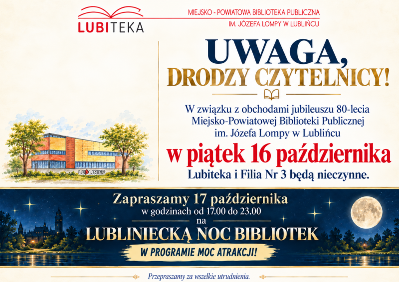 UWAGA, DRODZY CZYTELNICY!