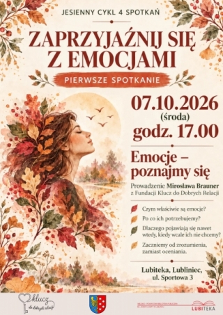 JESIENNY CYKL ZAPRZYJAŹNIJ SIĘ Z EMOCJAMI 