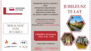 NARODOWE CZYTANIE ORAZ WSPÓLNE ŚWIĘTOWANIE 75-LECIA BIBLIOTEKI